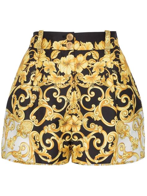 versace silk shorts women's|versace pants size 44.